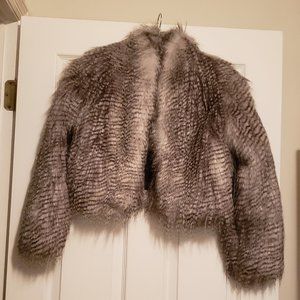 Trouve Faux Fur Short Jacket